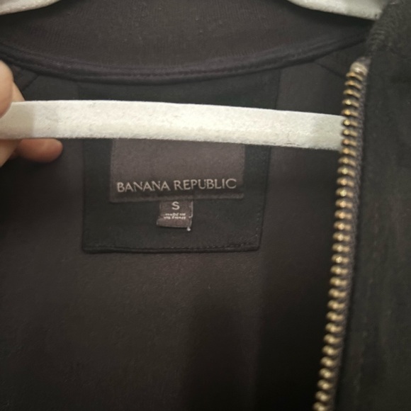 Banana Republic Mens Black Bomber Jacket Small - Picture 2 of 5